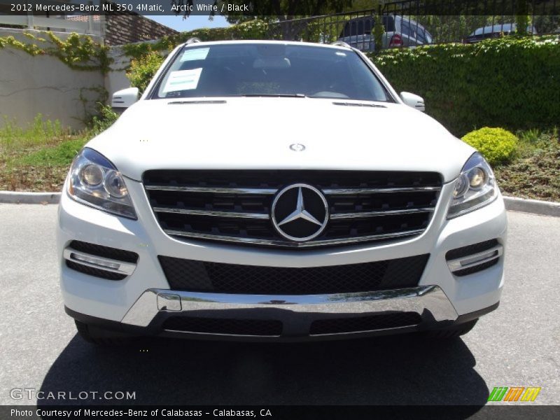 Arctic White / Black 2012 Mercedes-Benz ML 350 4Matic