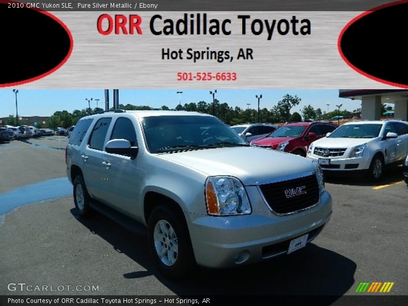 Pure Silver Metallic / Ebony 2010 GMC Yukon SLE