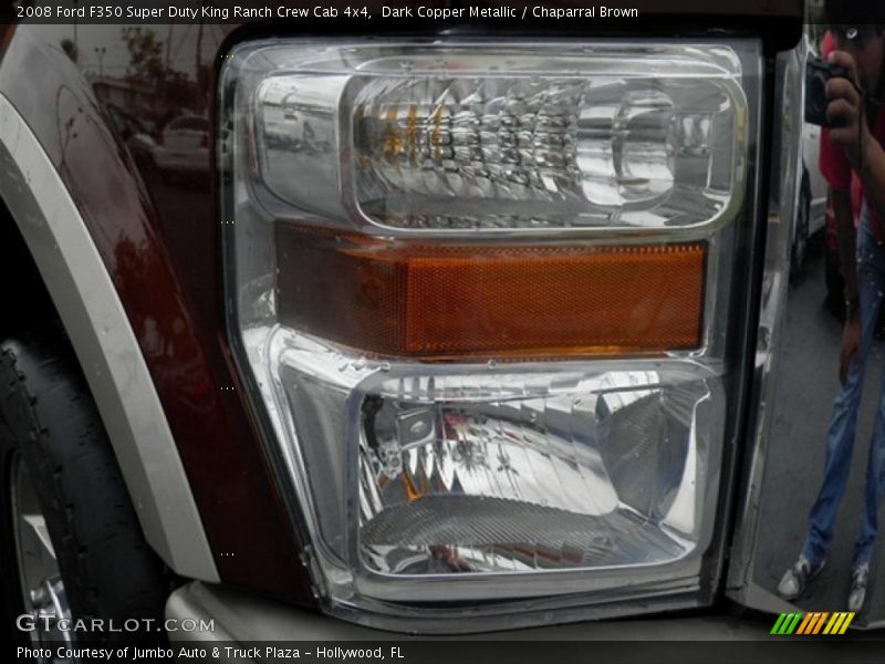 Dark Copper Metallic / Chaparral Brown 2008 Ford F350 Super Duty King Ranch Crew Cab 4x4