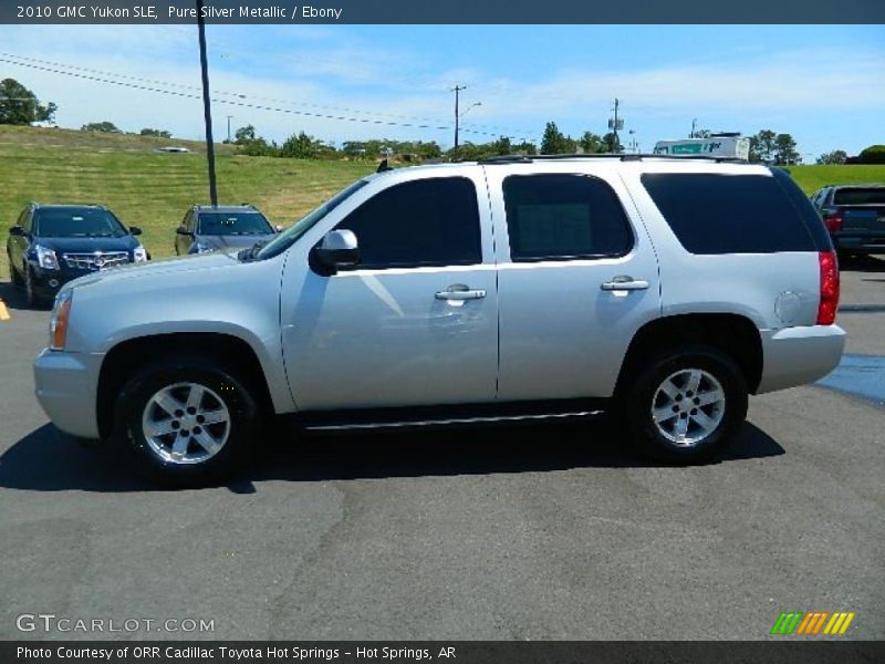 Pure Silver Metallic / Ebony 2010 GMC Yukon SLE