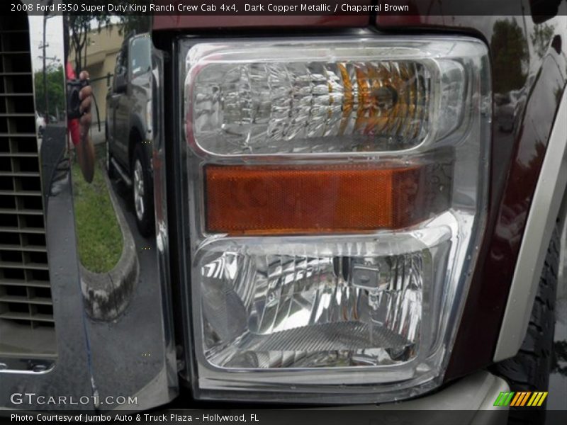 Dark Copper Metallic / Chaparral Brown 2008 Ford F350 Super Duty King Ranch Crew Cab 4x4
