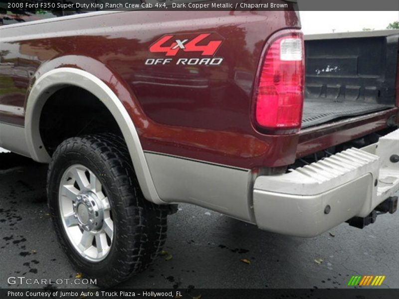 Dark Copper Metallic / Chaparral Brown 2008 Ford F350 Super Duty King Ranch Crew Cab 4x4