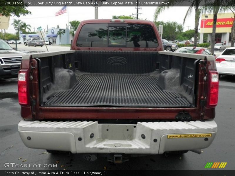 Dark Copper Metallic / Chaparral Brown 2008 Ford F350 Super Duty King Ranch Crew Cab 4x4