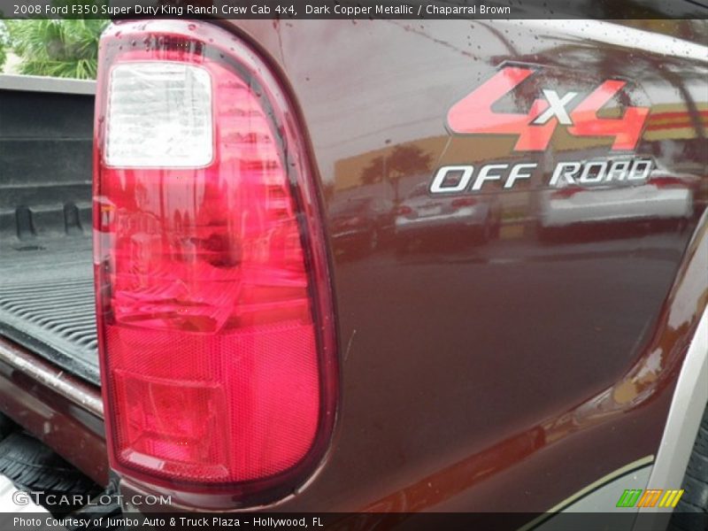 Dark Copper Metallic / Chaparral Brown 2008 Ford F350 Super Duty King Ranch Crew Cab 4x4