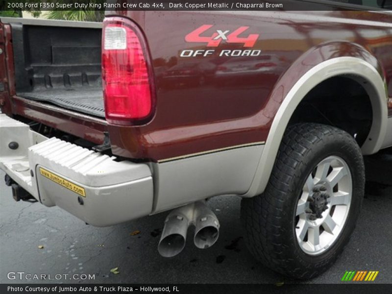 Dark Copper Metallic / Chaparral Brown 2008 Ford F350 Super Duty King Ranch Crew Cab 4x4