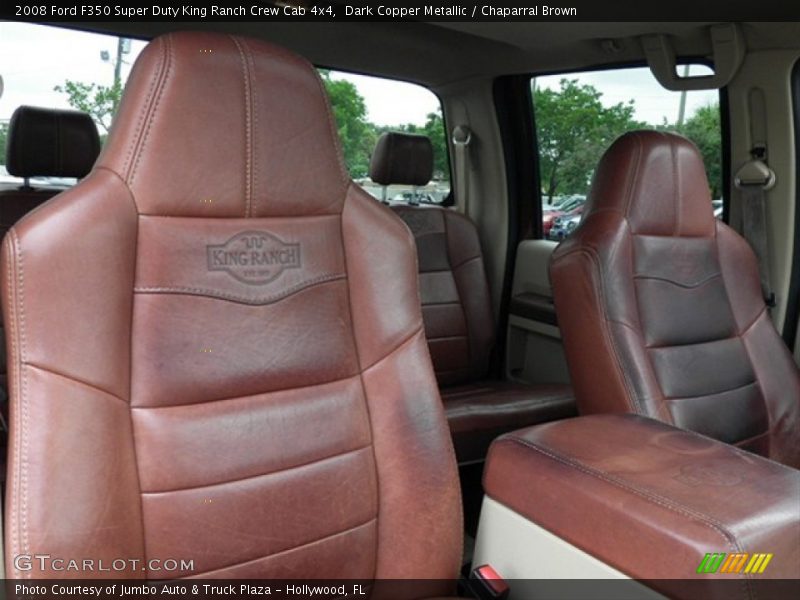  2008 F350 Super Duty King Ranch Crew Cab 4x4 Chaparral Brown Interior