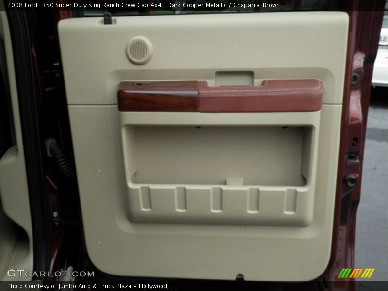 Dark Copper Metallic / Chaparral Brown 2008 Ford F350 Super Duty King Ranch Crew Cab 4x4