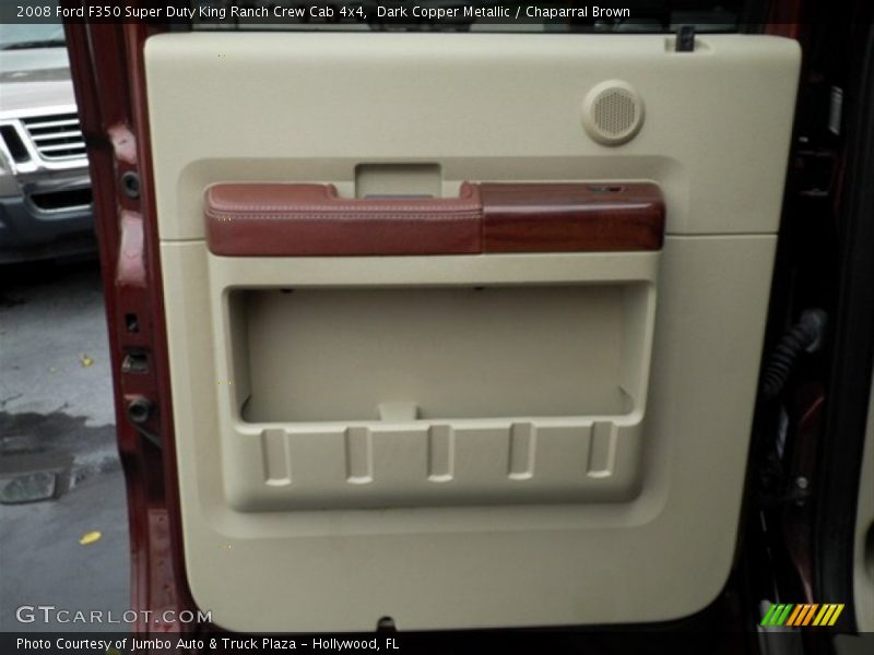 Dark Copper Metallic / Chaparral Brown 2008 Ford F350 Super Duty King Ranch Crew Cab 4x4