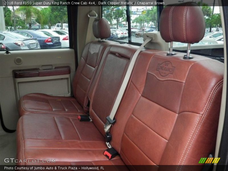 Dark Copper Metallic / Chaparral Brown 2008 Ford F350 Super Duty King Ranch Crew Cab 4x4