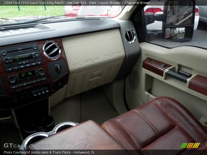 Dark Copper Metallic / Chaparral Brown 2008 Ford F350 Super Duty King Ranch Crew Cab 4x4