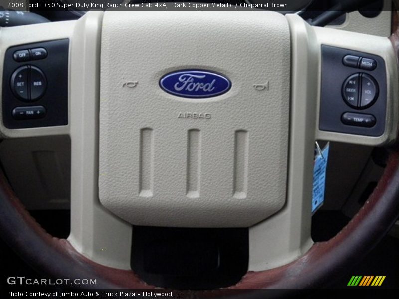 Dark Copper Metallic / Chaparral Brown 2008 Ford F350 Super Duty King Ranch Crew Cab 4x4