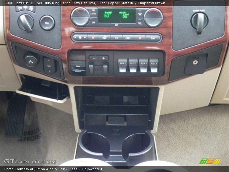 Dark Copper Metallic / Chaparral Brown 2008 Ford F350 Super Duty King Ranch Crew Cab 4x4