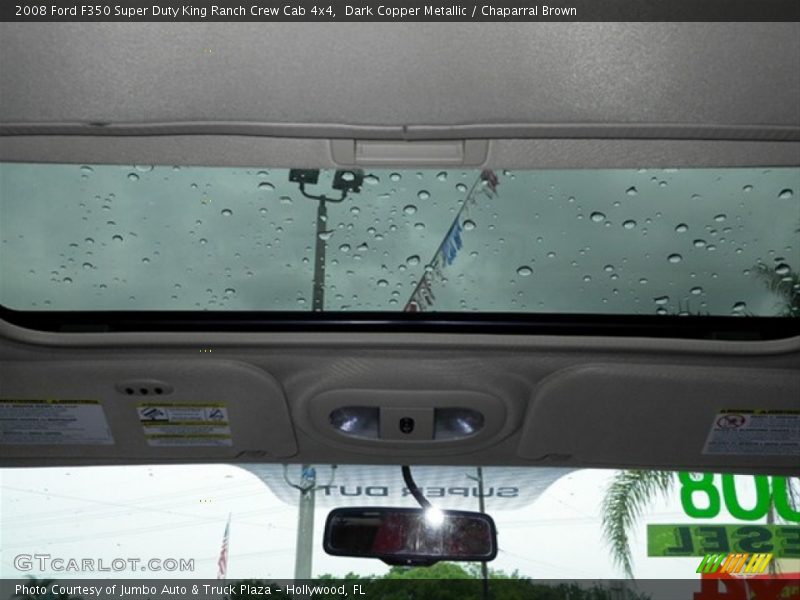 Dark Copper Metallic / Chaparral Brown 2008 Ford F350 Super Duty King Ranch Crew Cab 4x4