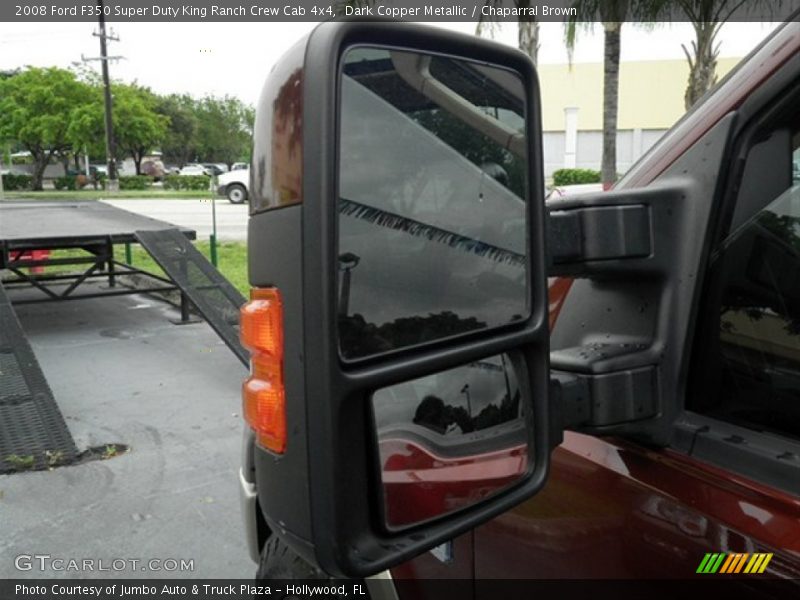 Dark Copper Metallic / Chaparral Brown 2008 Ford F350 Super Duty King Ranch Crew Cab 4x4