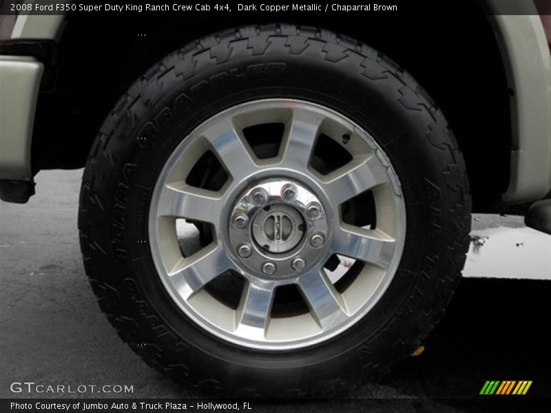 Dark Copper Metallic / Chaparral Brown 2008 Ford F350 Super Duty King Ranch Crew Cab 4x4