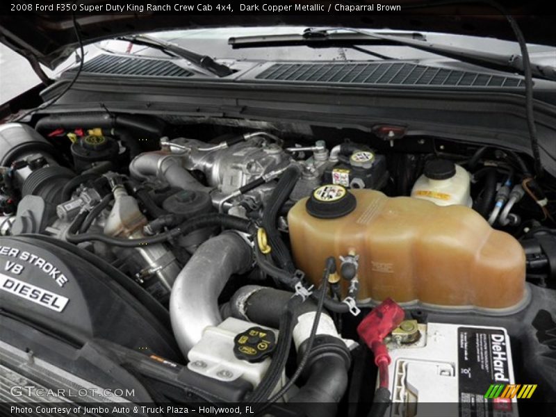 Dark Copper Metallic / Chaparral Brown 2008 Ford F350 Super Duty King Ranch Crew Cab 4x4