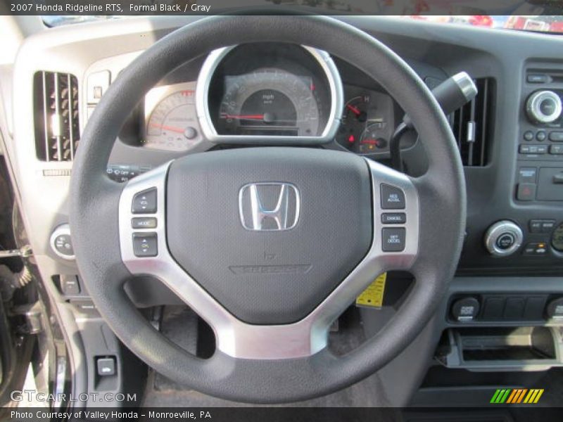 Formal Black / Gray 2007 Honda Ridgeline RTS