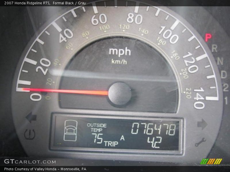 Formal Black / Gray 2007 Honda Ridgeline RTS