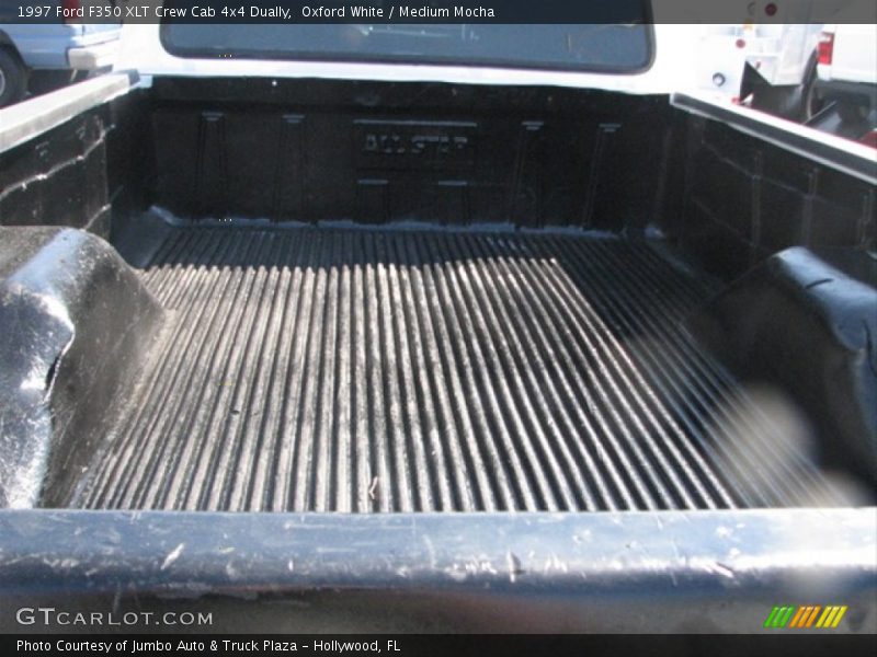 Oxford White / Medium Mocha 1997 Ford F350 XLT Crew Cab 4x4 Dually