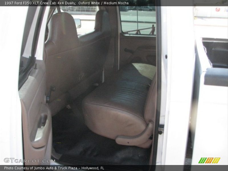 Oxford White / Medium Mocha 1997 Ford F350 XLT Crew Cab 4x4 Dually