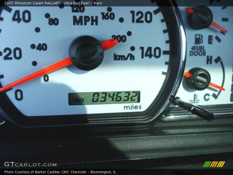 Ultra Red Pearl / Black 2007 Mitsubishi Galant RALLIART