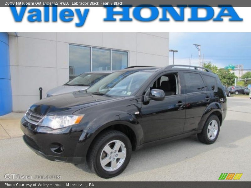 Labrador Black Pearl / Black 2008 Mitsubishi Outlander ES 4WD