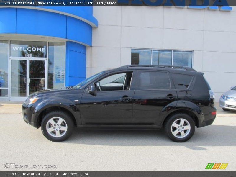 Labrador Black Pearl / Black 2008 Mitsubishi Outlander ES 4WD