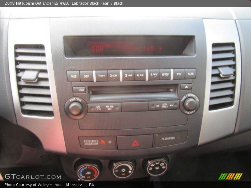 Labrador Black Pearl / Black 2008 Mitsubishi Outlander ES 4WD