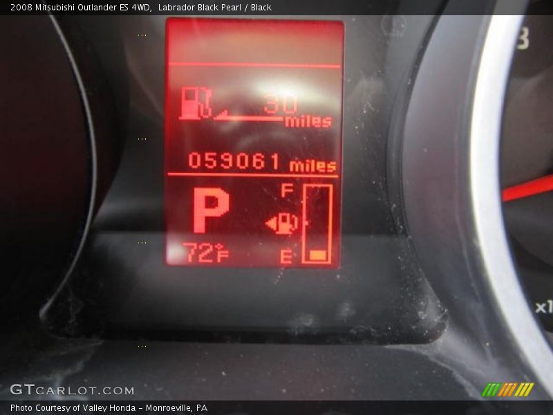 Labrador Black Pearl / Black 2008 Mitsubishi Outlander ES 4WD