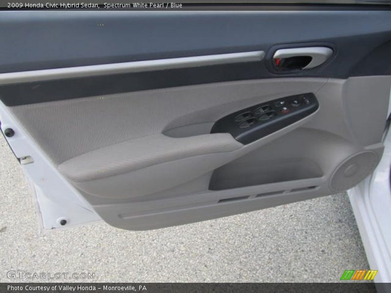 Spectrum White Pearl / Blue 2009 Honda Civic Hybrid Sedan