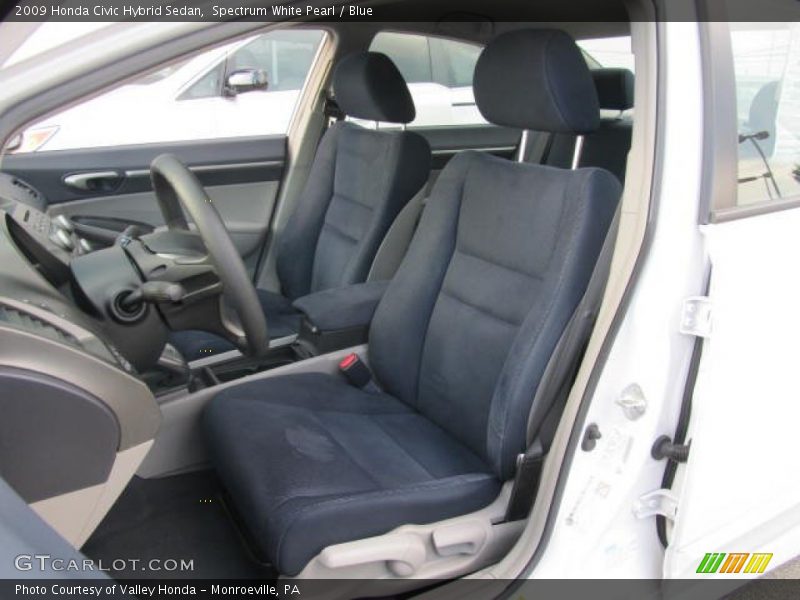 Spectrum White Pearl / Blue 2009 Honda Civic Hybrid Sedan
