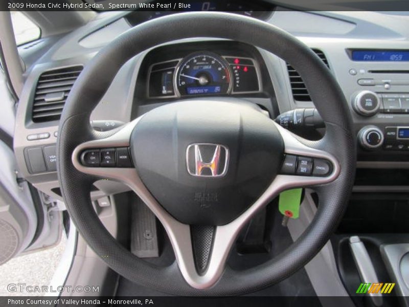 Spectrum White Pearl / Blue 2009 Honda Civic Hybrid Sedan