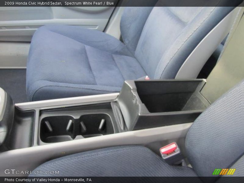 Spectrum White Pearl / Blue 2009 Honda Civic Hybrid Sedan