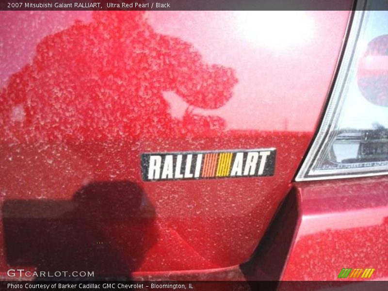 Ultra Red Pearl / Black 2007 Mitsubishi Galant RALLIART