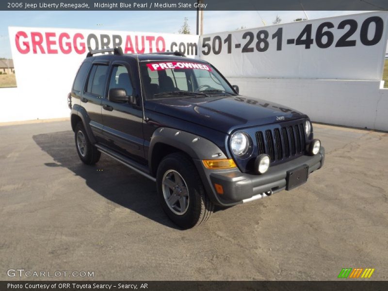 Midnight Blue Pearl / Medium Slate Gray 2006 Jeep Liberty Renegade