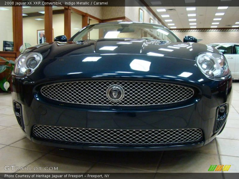 Indigo Metallic / Caramel 2008 Jaguar XK XKR Convertible