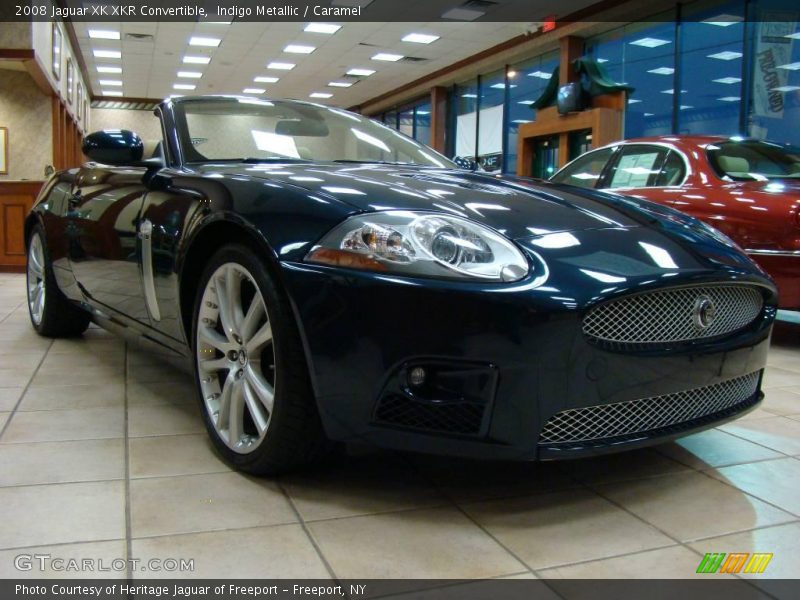 Indigo Metallic / Caramel 2008 Jaguar XK XKR Convertible