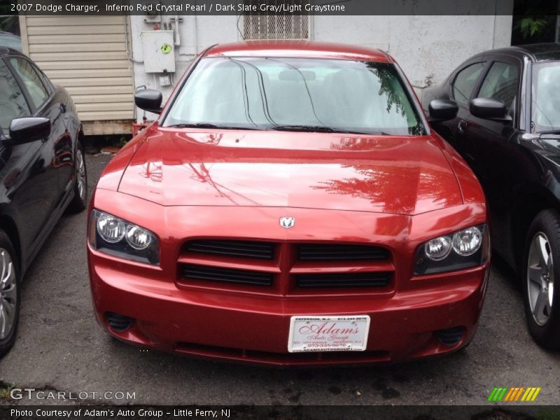 Inferno Red Crystal Pearl / Dark Slate Gray/Light Graystone 2007 Dodge Charger
