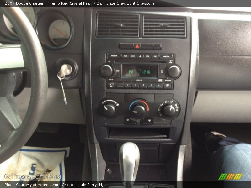 Inferno Red Crystal Pearl / Dark Slate Gray/Light Graystone 2007 Dodge Charger