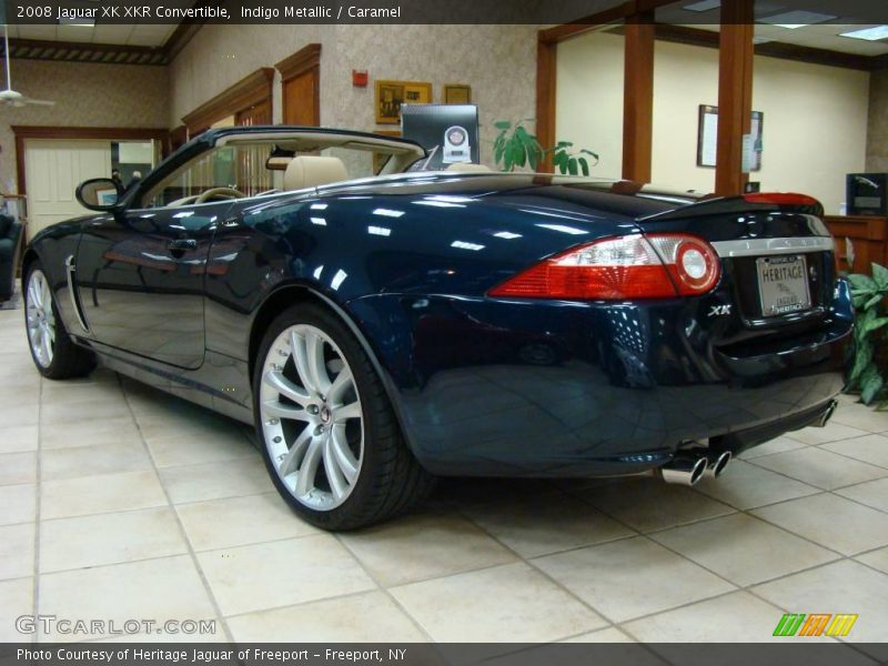 Indigo Metallic / Caramel 2008 Jaguar XK XKR Convertible