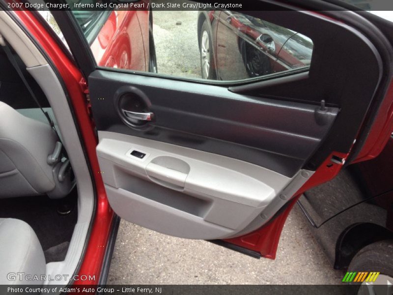 Inferno Red Crystal Pearl / Dark Slate Gray/Light Graystone 2007 Dodge Charger