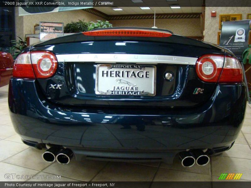 Indigo Metallic / Caramel 2008 Jaguar XK XKR Convertible