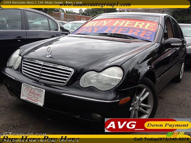 Black / Java 2004 Mercedes-Benz C 240 4Matic Sedan