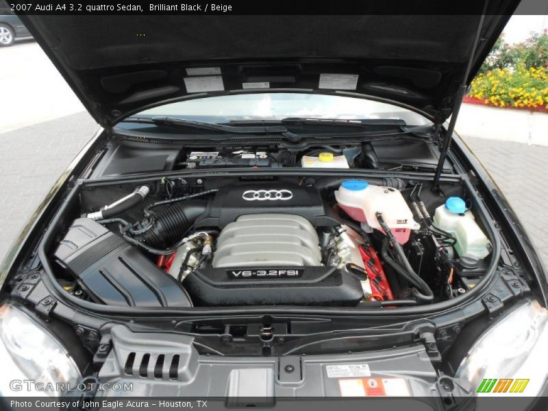 Brilliant Black / Beige 2007 Audi A4 3.2 quattro Sedan