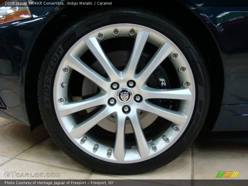 Indigo Metallic / Caramel 2008 Jaguar XK XKR Convertible