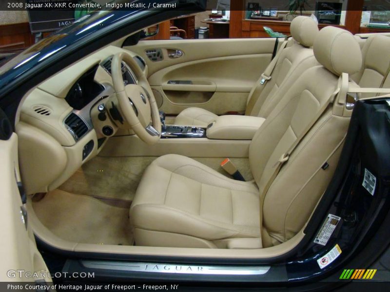 Indigo Metallic / Caramel 2008 Jaguar XK XKR Convertible