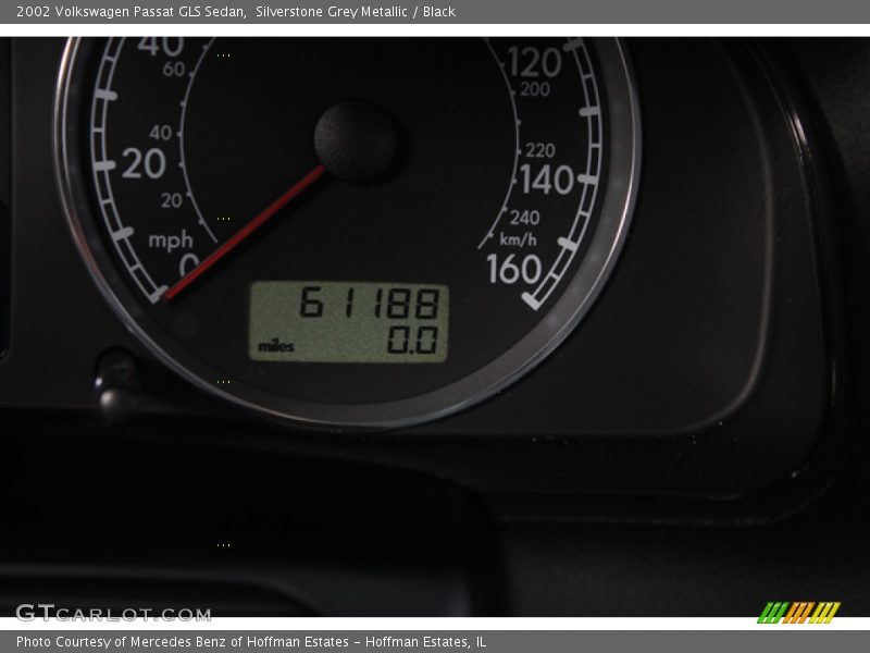 Silverstone Grey Metallic / Black 2002 Volkswagen Passat GLS Sedan