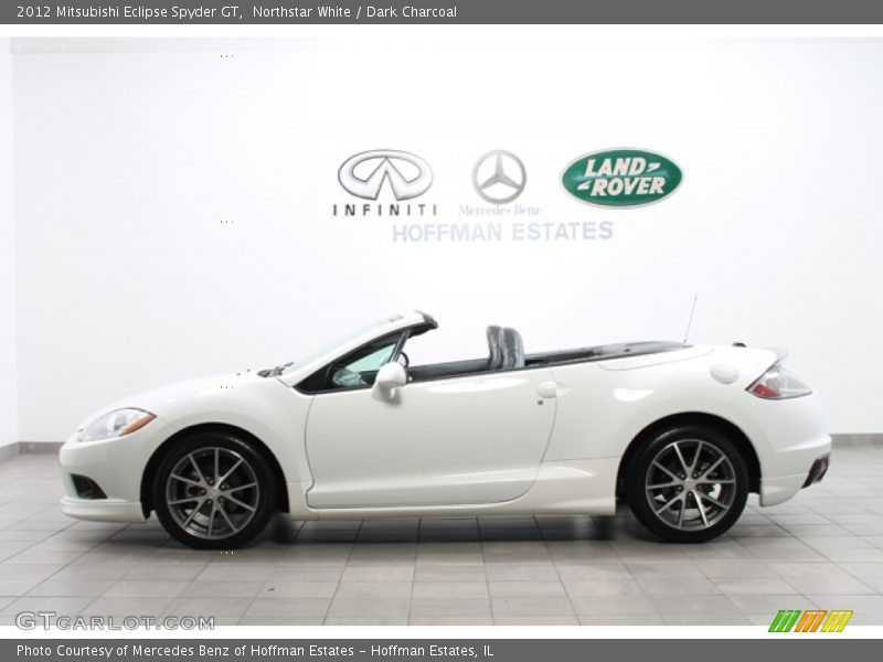 Northstar White / Dark Charcoal 2012 Mitsubishi Eclipse Spyder GT