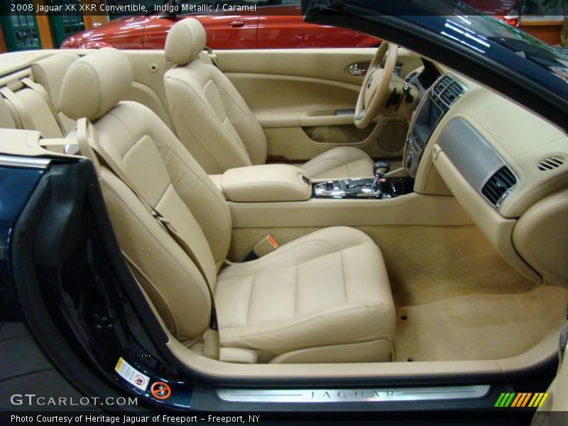 Indigo Metallic / Caramel 2008 Jaguar XK XKR Convertible