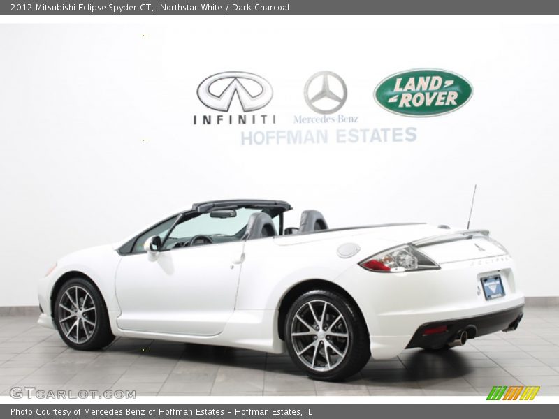 Northstar White / Dark Charcoal 2012 Mitsubishi Eclipse Spyder GT